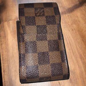 Louis Vuitton Brown Tan Holder Damier, Preloved